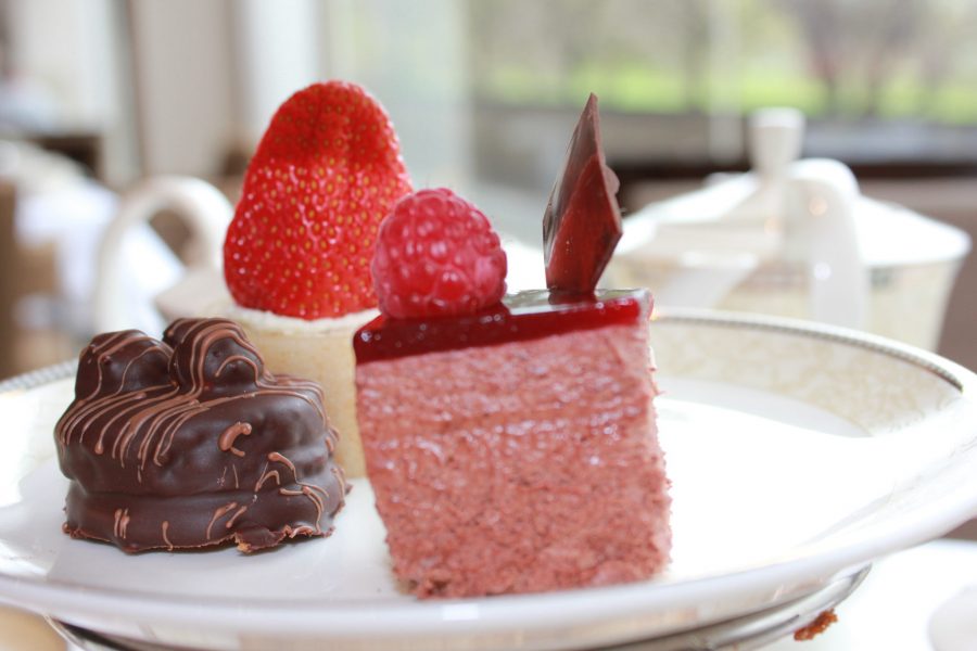 Afternoon tea snacks in London